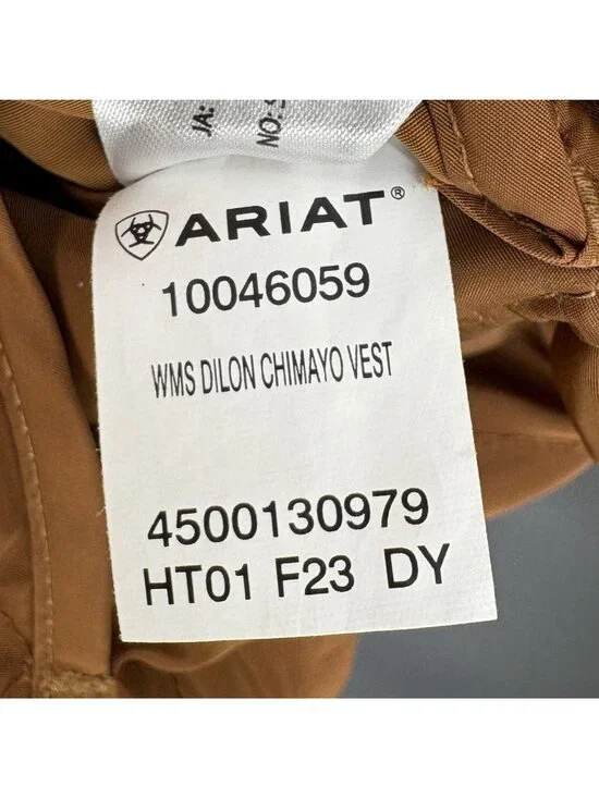 Ariat Dilon Chimayo Vest Womens Medium Brown Southwestern Western Aztec Cowgirl - Picture 7 of 11